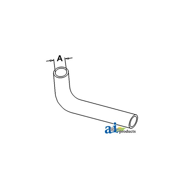 Radiator Hose, Upper 9" x2.5" x2.5"